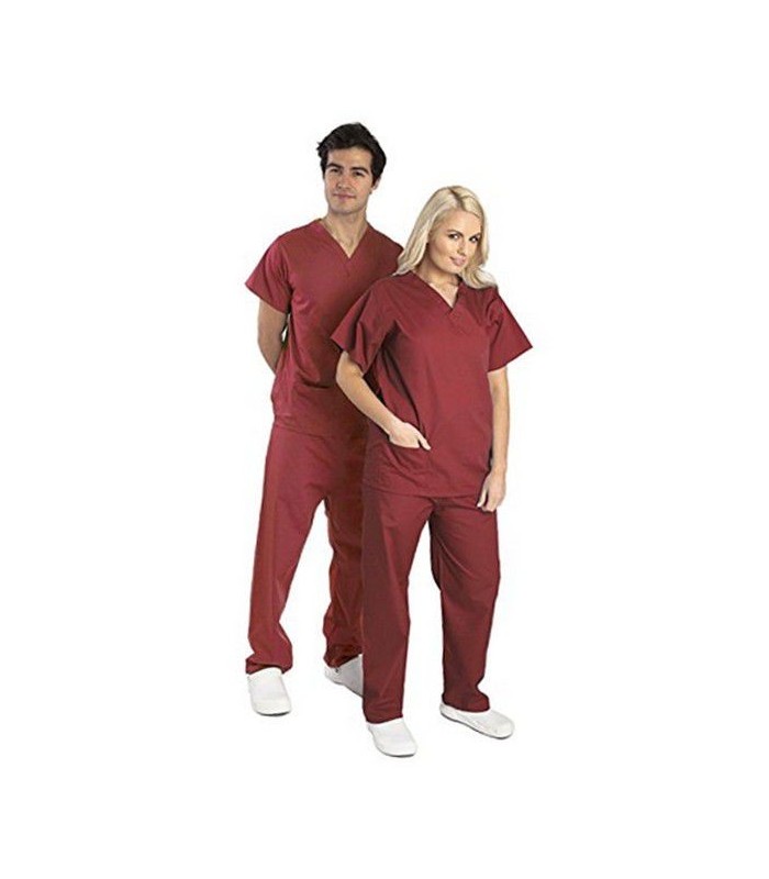 Pijama Cirúrgico tecido Oxford - cor vinho