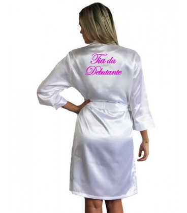 Robe cetim tia da Debutante