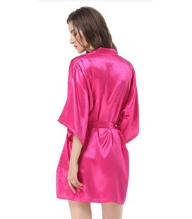 Robe Cetim feminino pink