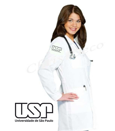 Jaleco USP bordado