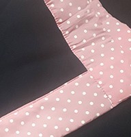Poá rosa e branco